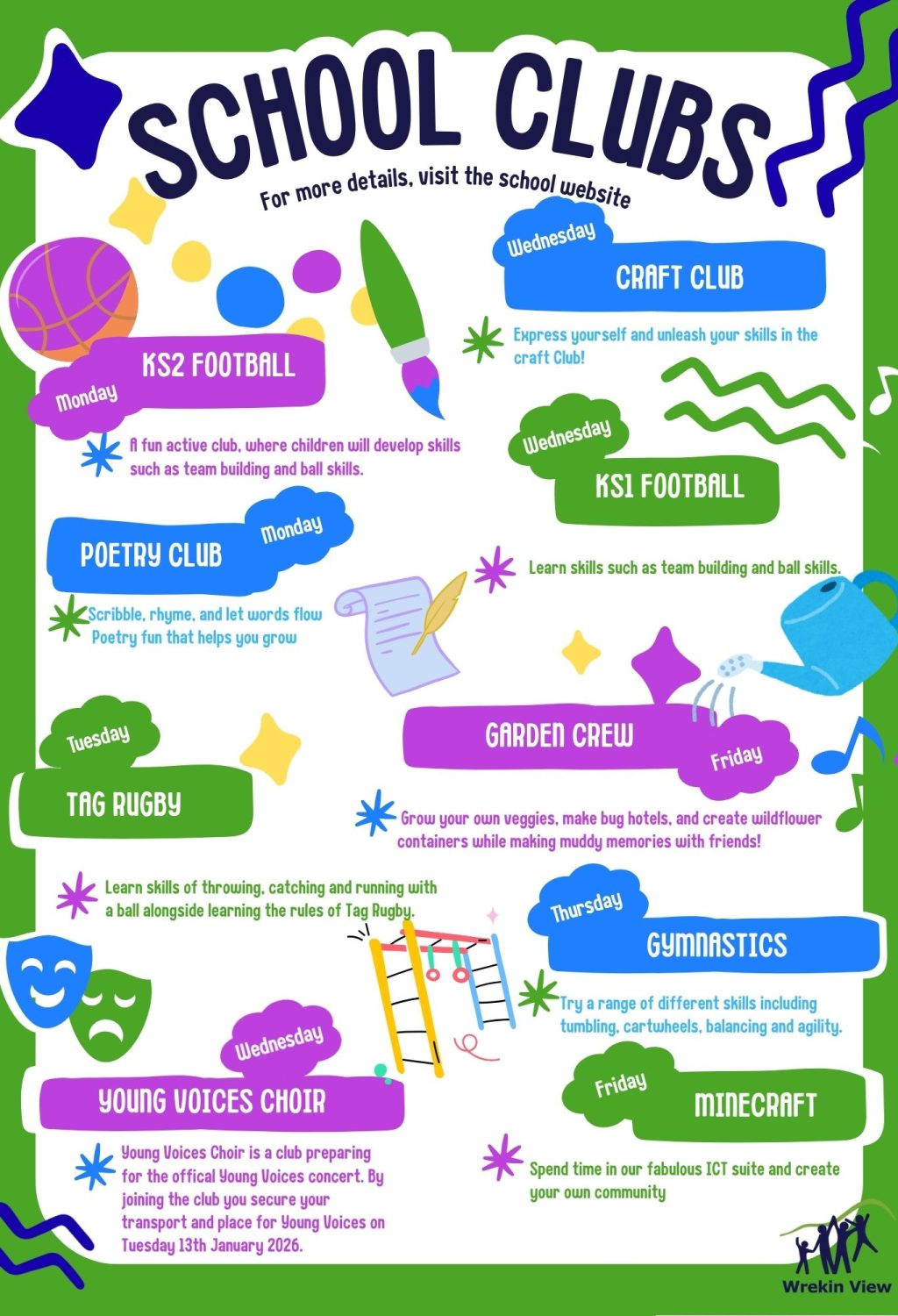 School Club Poster for website